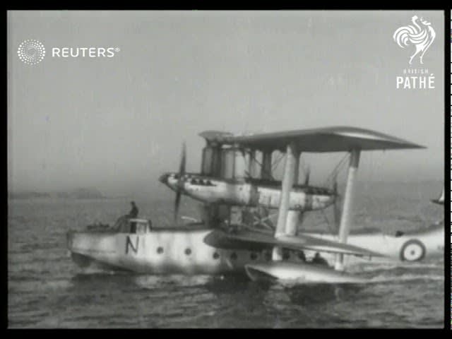RAF Squadron 209 leaves for service in Malta (1937)