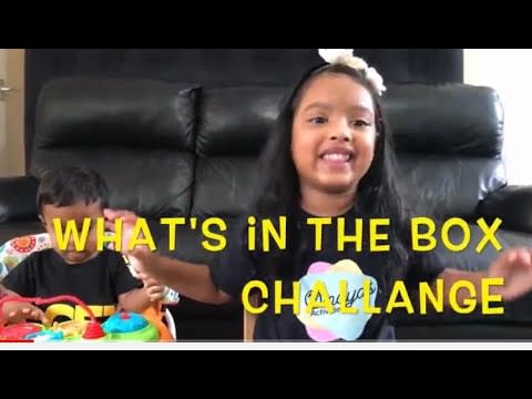 WHAT'S IN THE BOX CHALLENGE FOR KIDS!