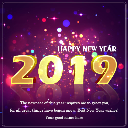 Happy New Year 2019 Wishes My Greeting Card