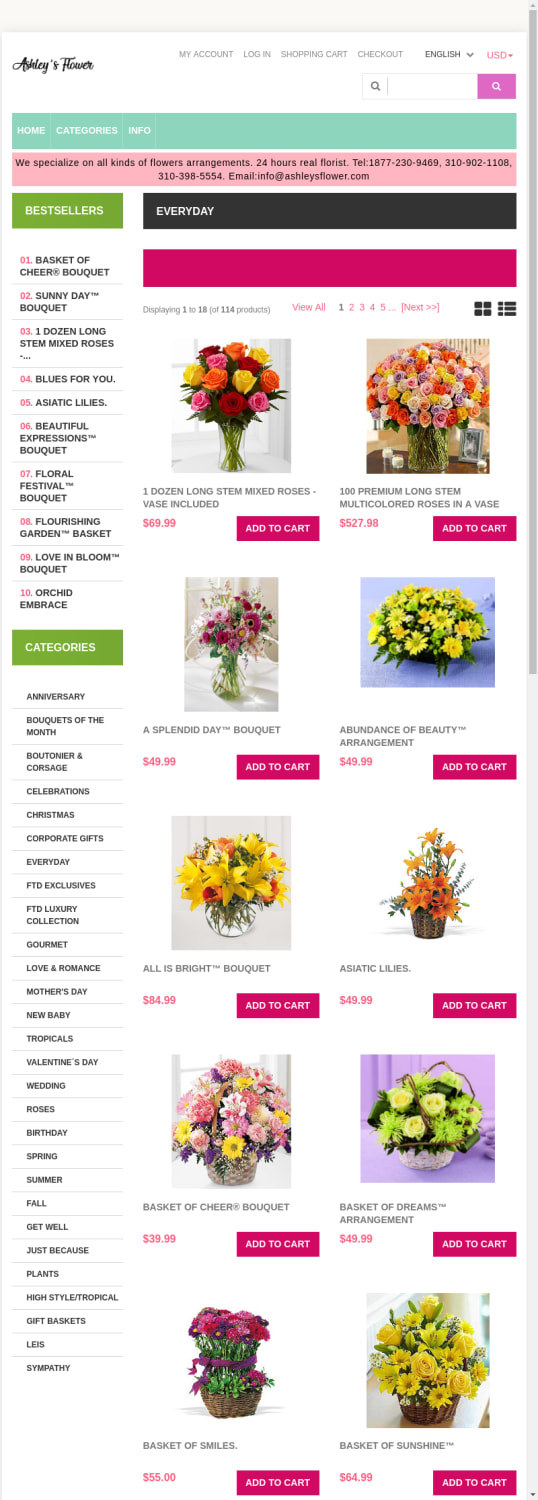 Send Fresh Every Day Flowers Online