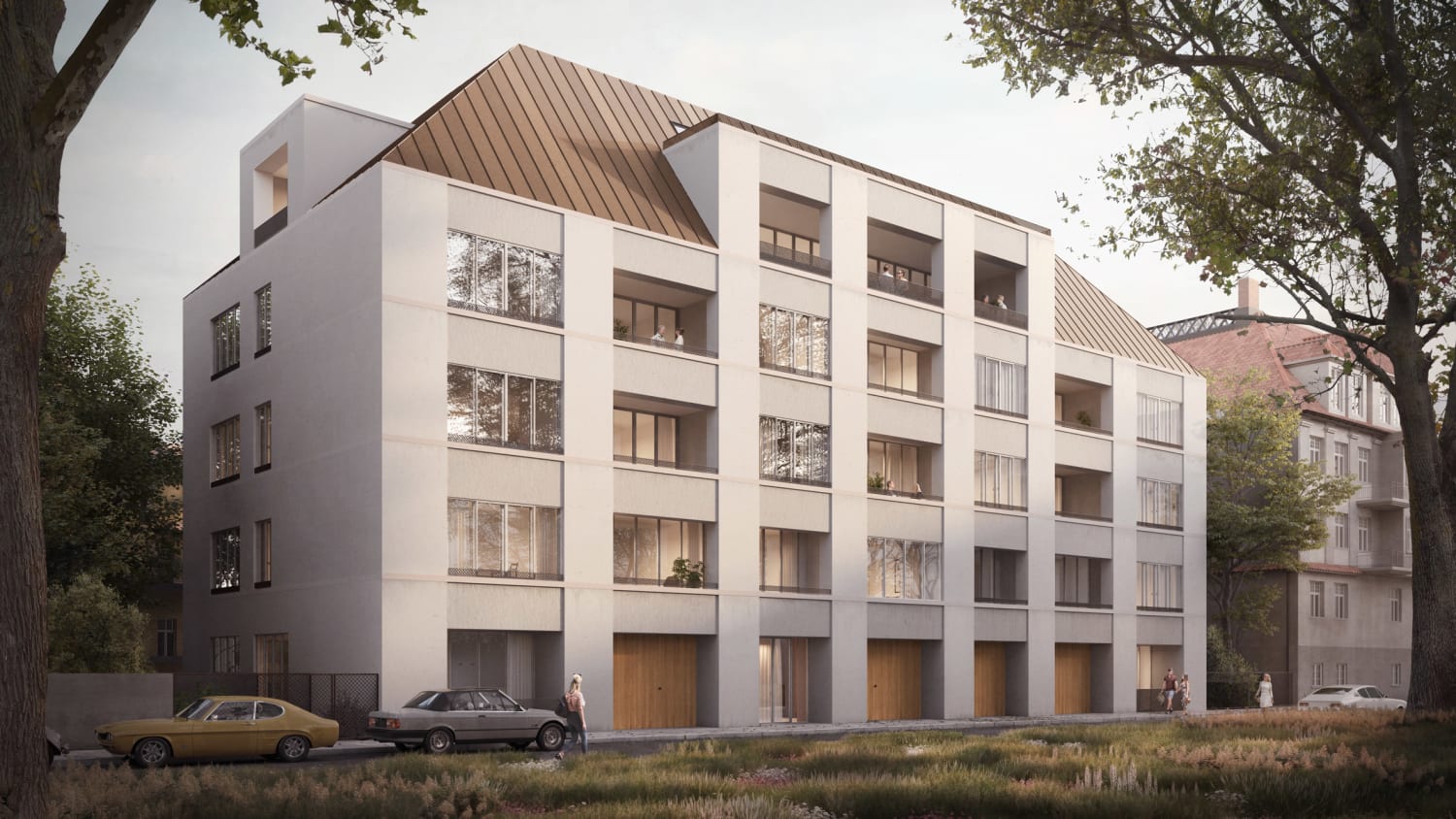 Euroboden apartments by David Chipperfield will be clad in limestone