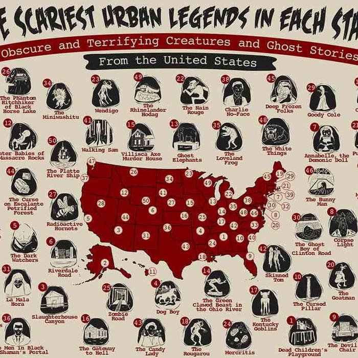 The Scariest Urban Legends in Each State [Infographic]