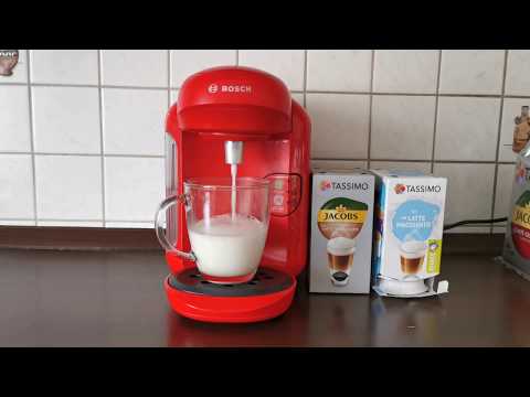 Bosch Tassimo Coffee Machine - Making a LATTE MACCHIATO