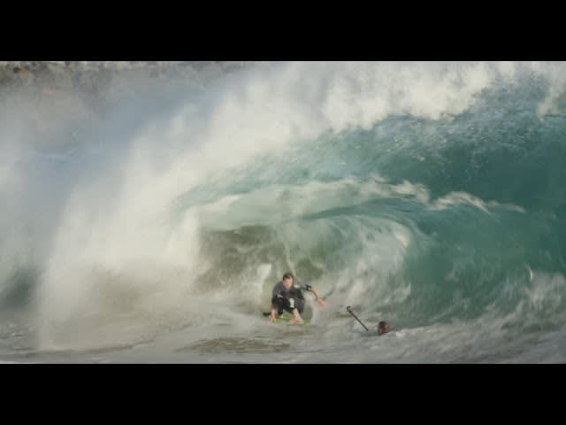 Edit from the last swell to hit the wedge in Newport Beach Heavy Skimboarding and Bodyboarding action.