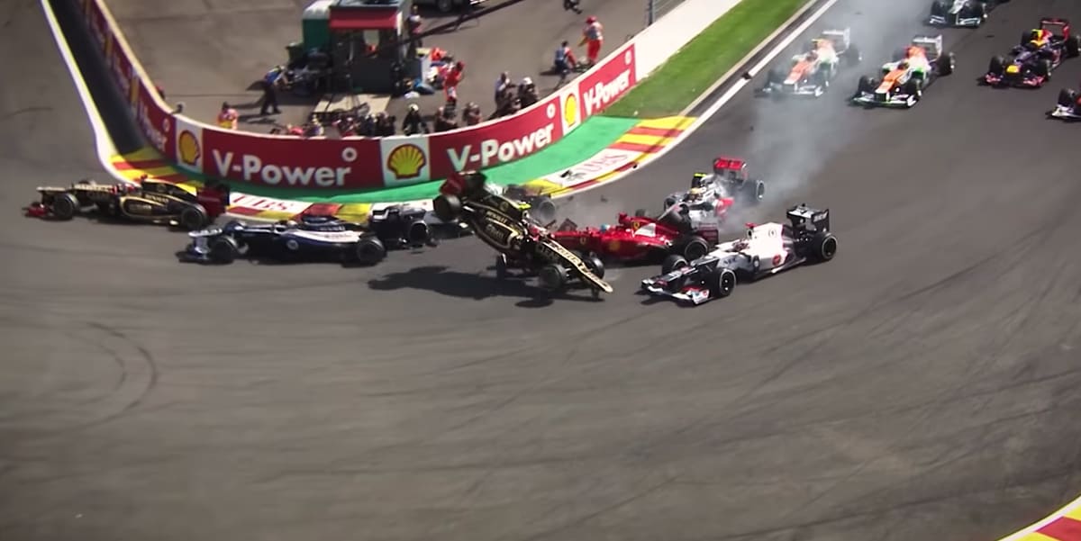 Watch Every Current F1 Driver's Biggest Crash