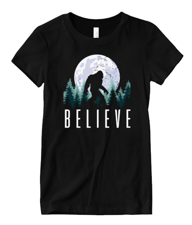 Funny Bigfoot Believe Matching T Shirt