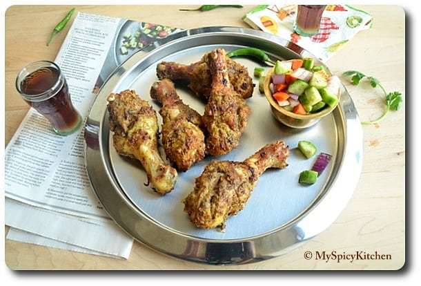 Spice Rubbed Grilled Chicken with Cucumber Relish