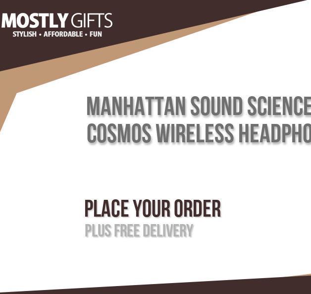 Manhattan Sound Science Cosmos Wireless Headphones (Purple)