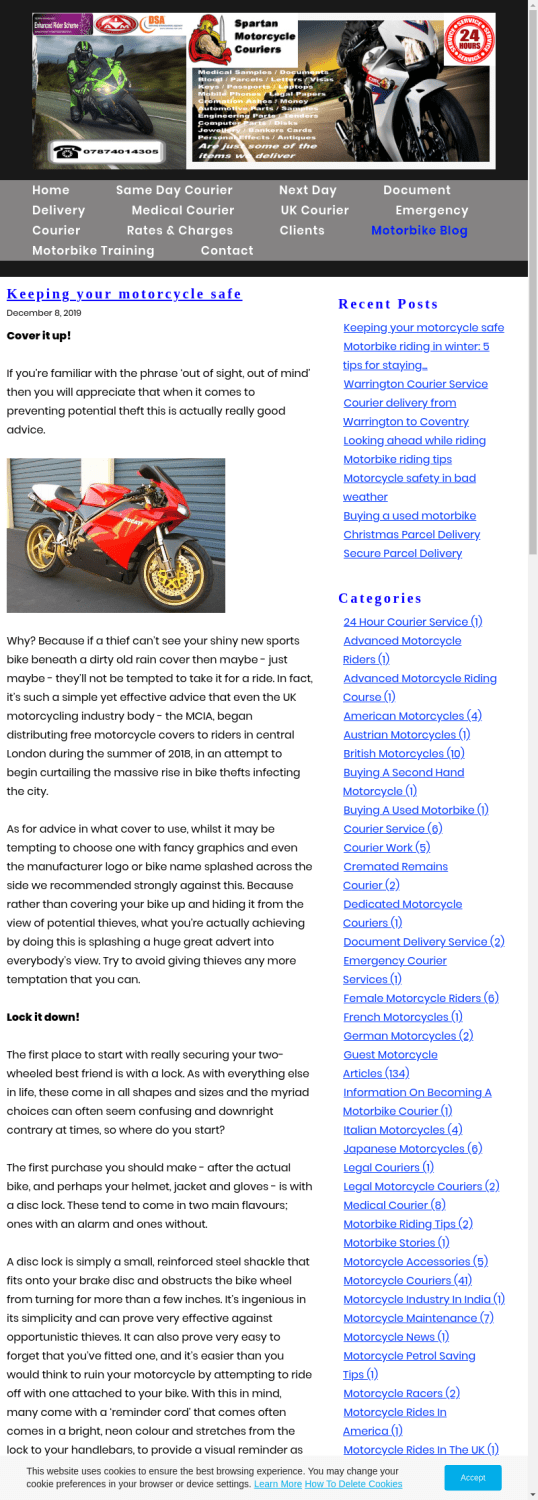 Motorcycle Blog, Motorbike Blogs, Motorcycle Courier Blog, UK.