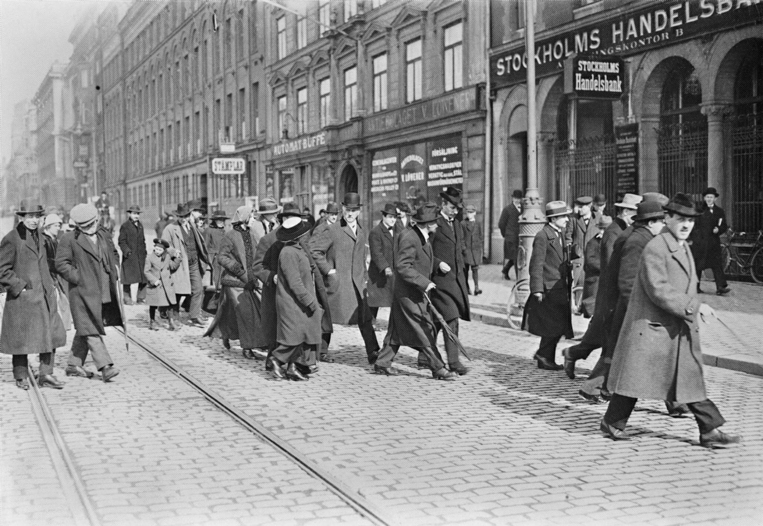 Lenin in Stockholm, Sweden, during his transit to Russia. April 13 1917.