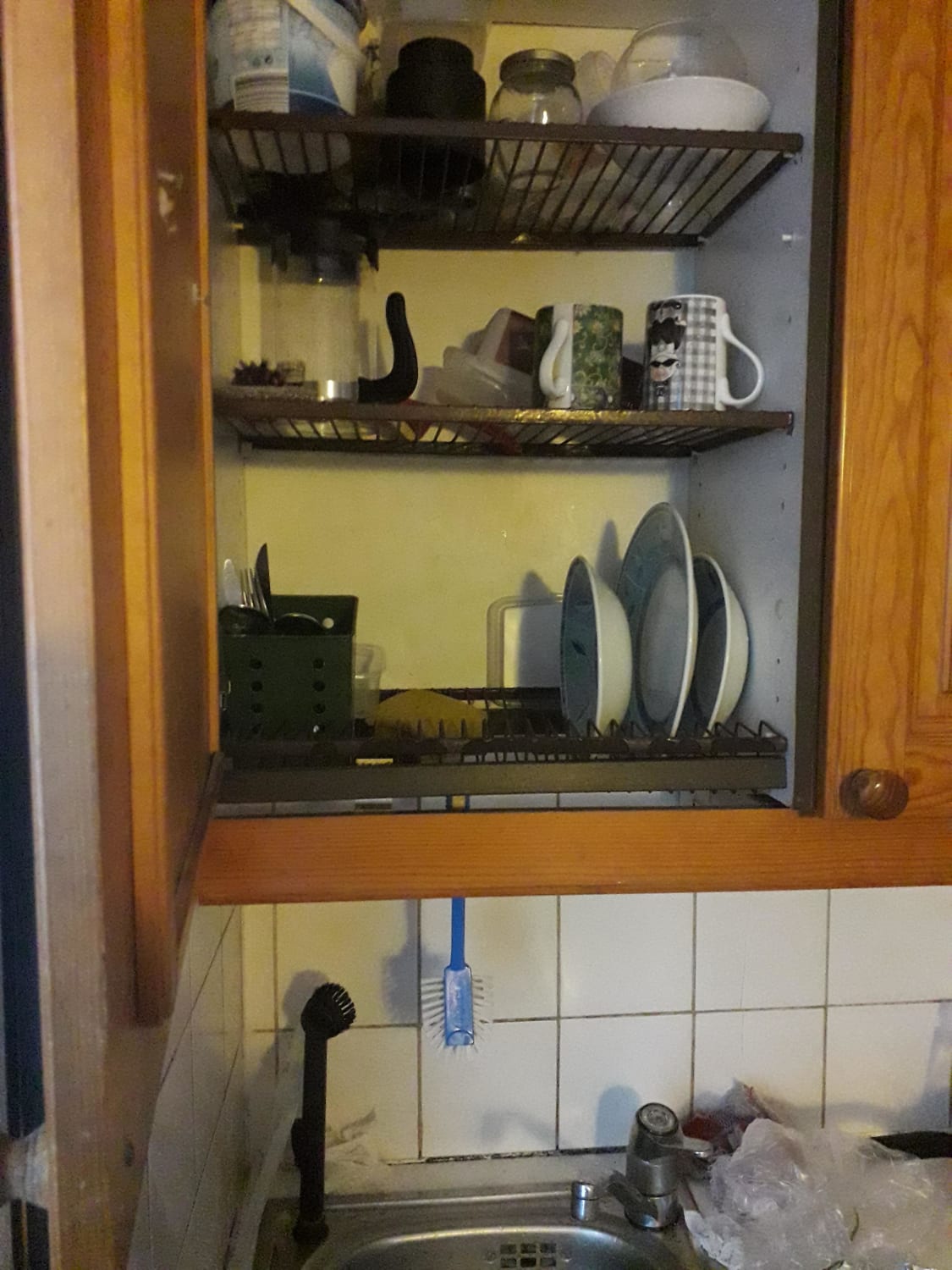 In Finland they place these drawers to dry over the kitchen sink