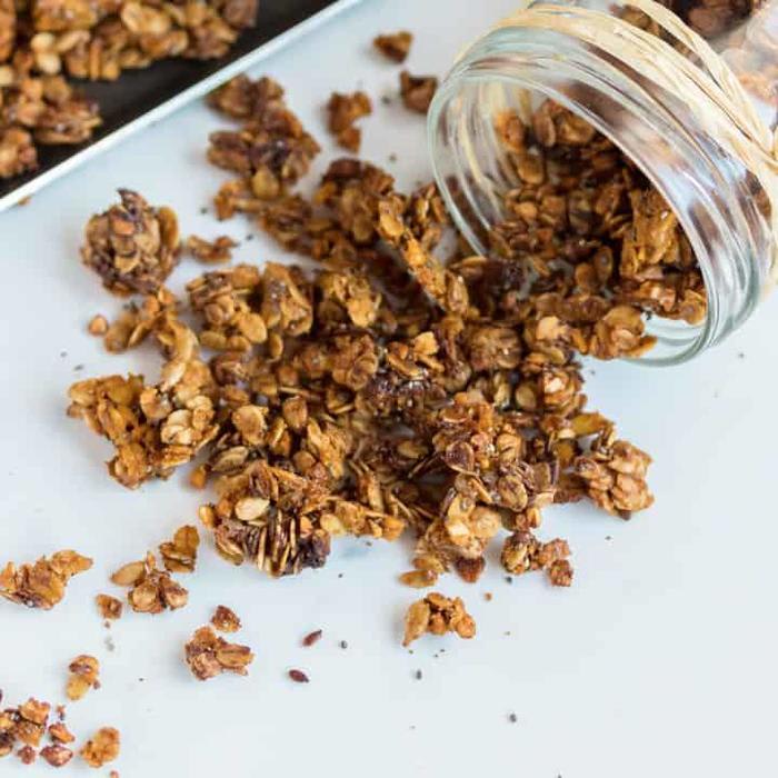 Almond Butter Granola Healthy and Easy-to-make