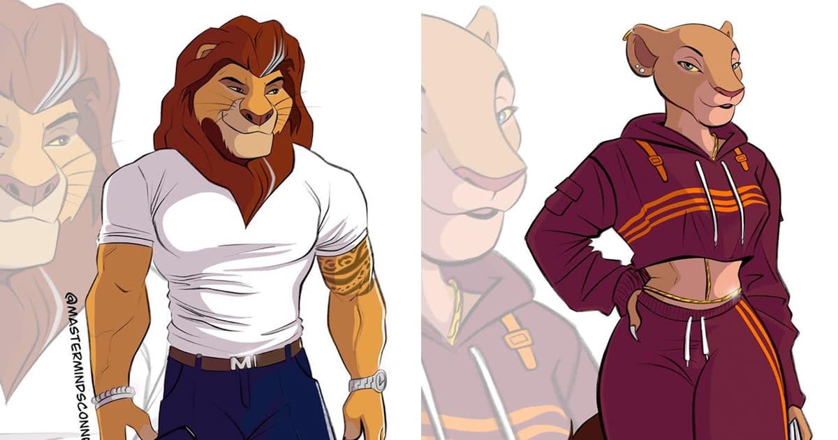 Artist Transforms Lion King Animals Into Humanlike Characters, and I'm Shook by the Results