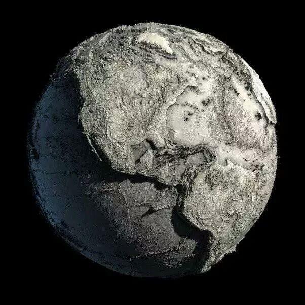 Earth’s surface without water