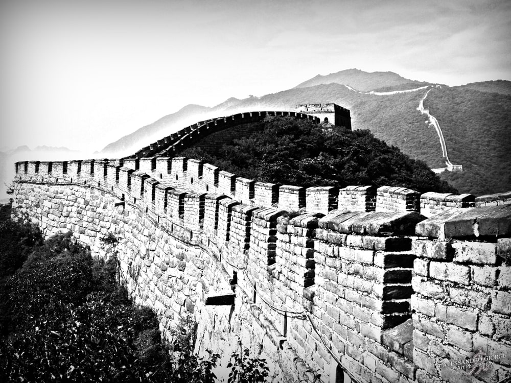 FineArtAmerica - Black and White Great Wall
