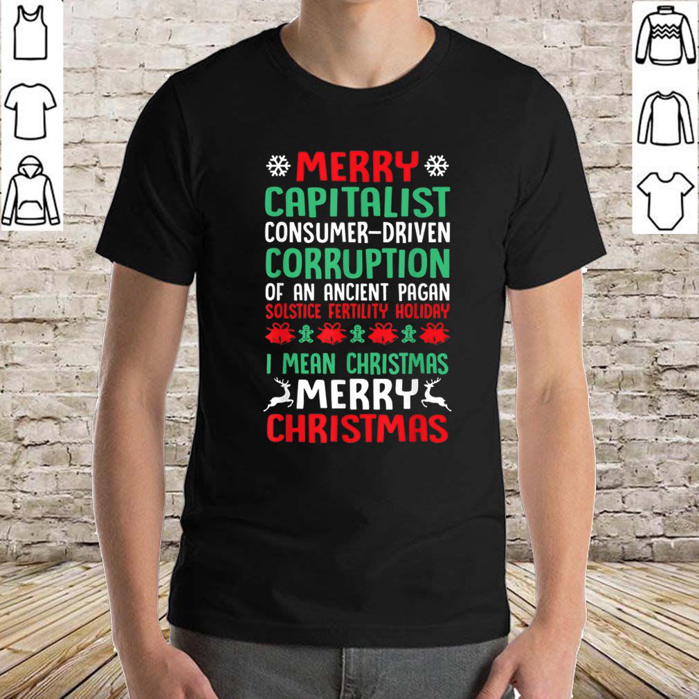 Original merrycapitalist pagan holiday christmas shirt, Hoodie, Sweater