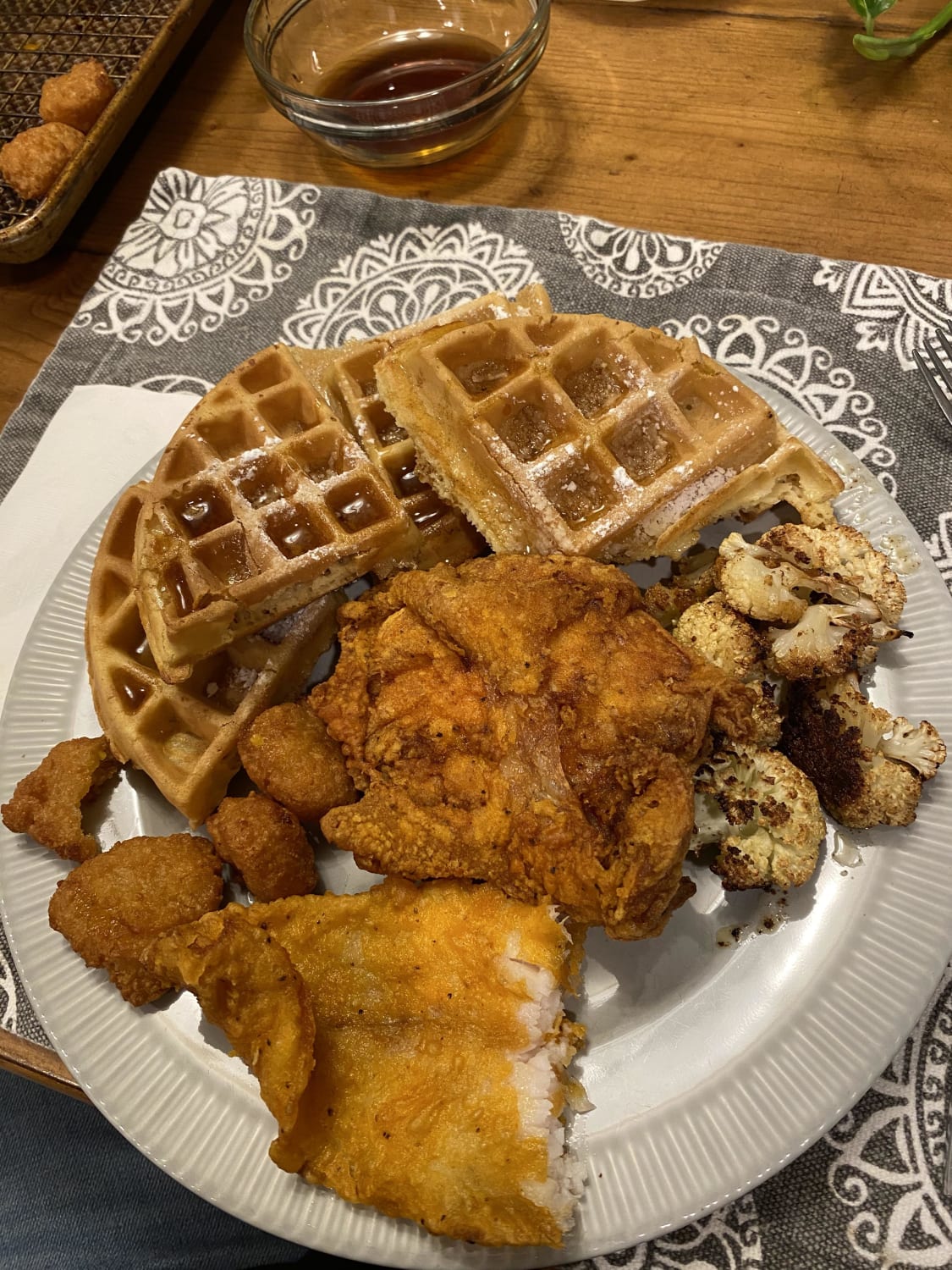 [Homemade] Chicken and Waffles