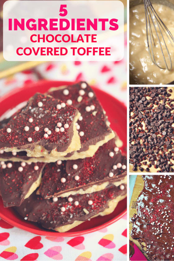 5 Ingredients Chocolate Covered Toffee Recipe