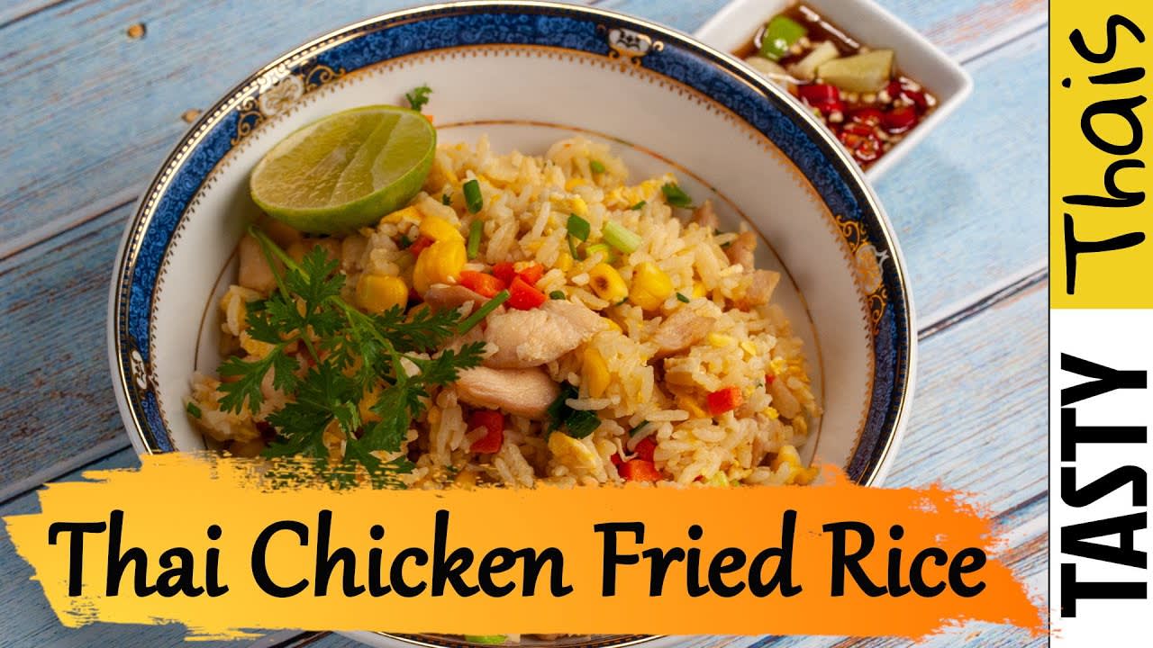 Perfectly Easy Thai Chicken Fried Rice in Under 15 Mins