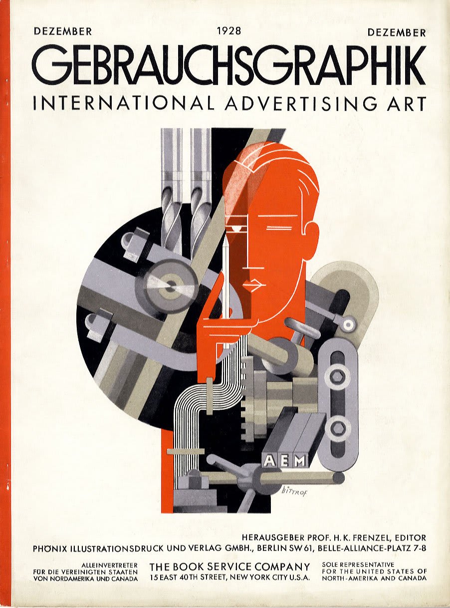 Gebrauchsgraphik International Advertising Art, December 1928
