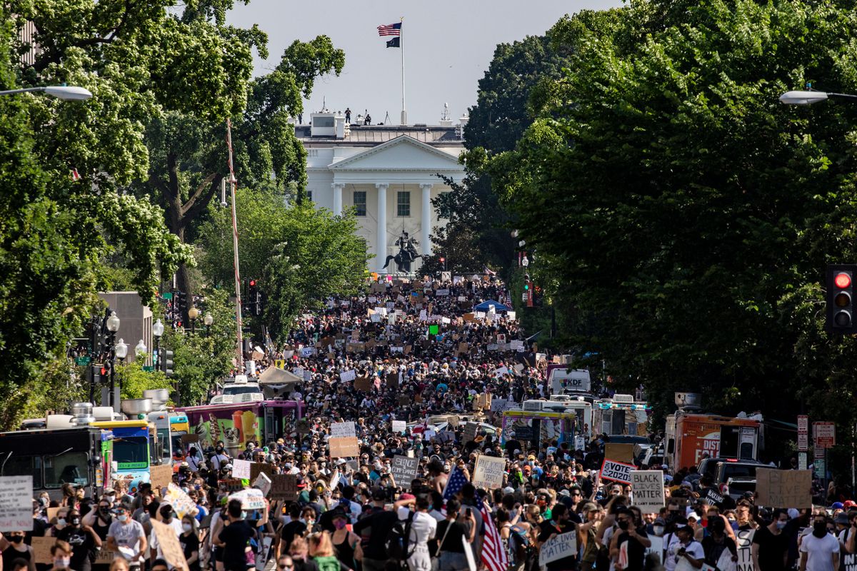 Large Crowds Pack Washington DC For Black Lives Matter Protest