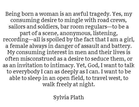 sylvia plath on being born a woman