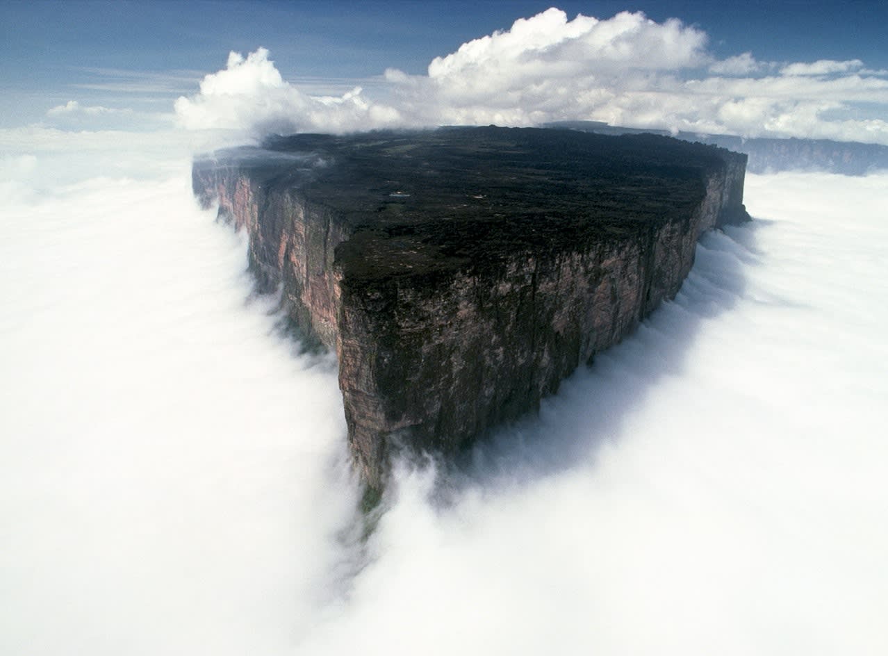 Mount Roraima in the mist, Venezuela (Photographer unknown)