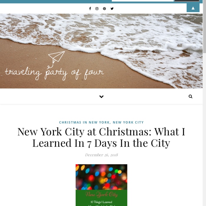 New York City at Christmas: What I Learned in Five Days in the City. ~