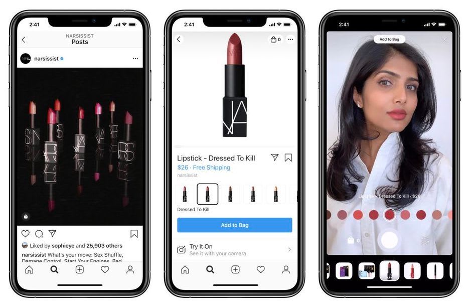 Instagram ya permite compras con realidad aumentada