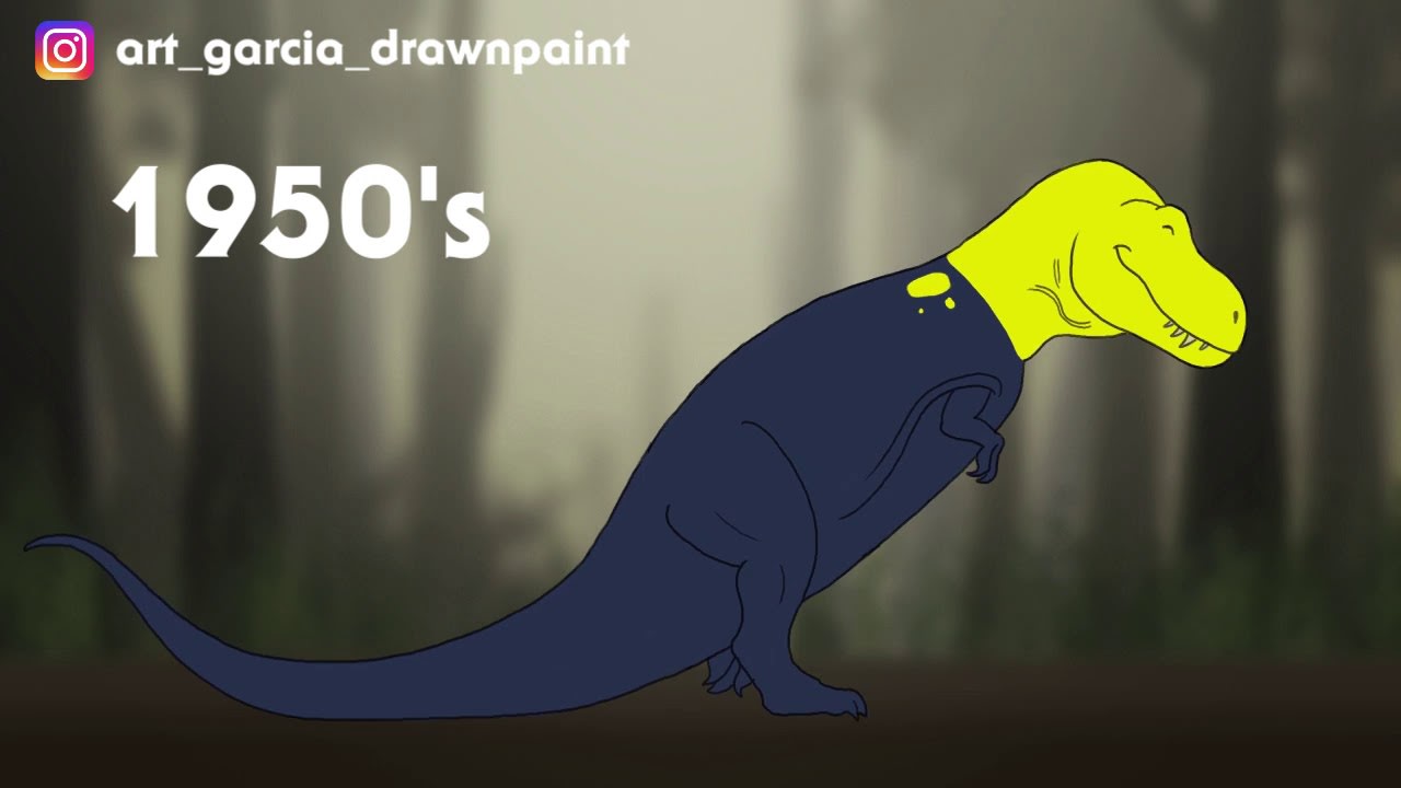 Evolution of the T. rex Throughout history - 2D animation / ART-uro