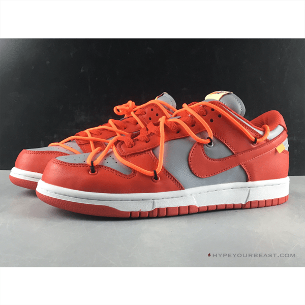 Nike Off-White X Dunk Low 'University Red'