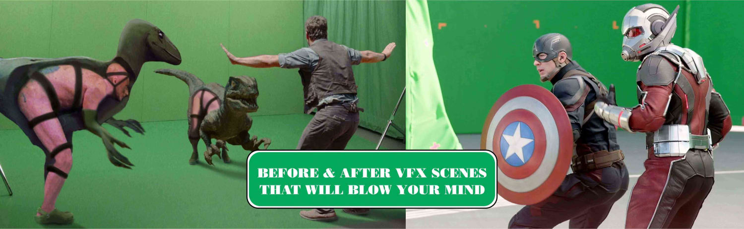 Before and After VFX Scenes that will Blow your Mind