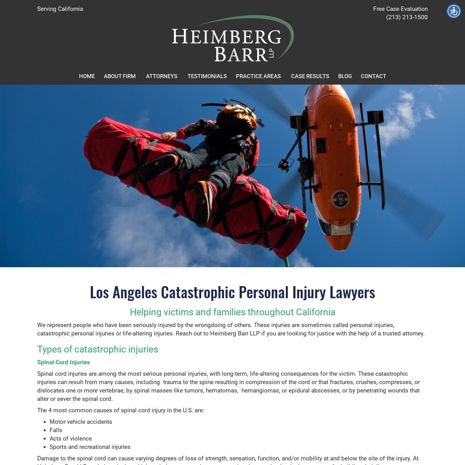 Los Angeles California Catastrophic Personal Injury Lawyers