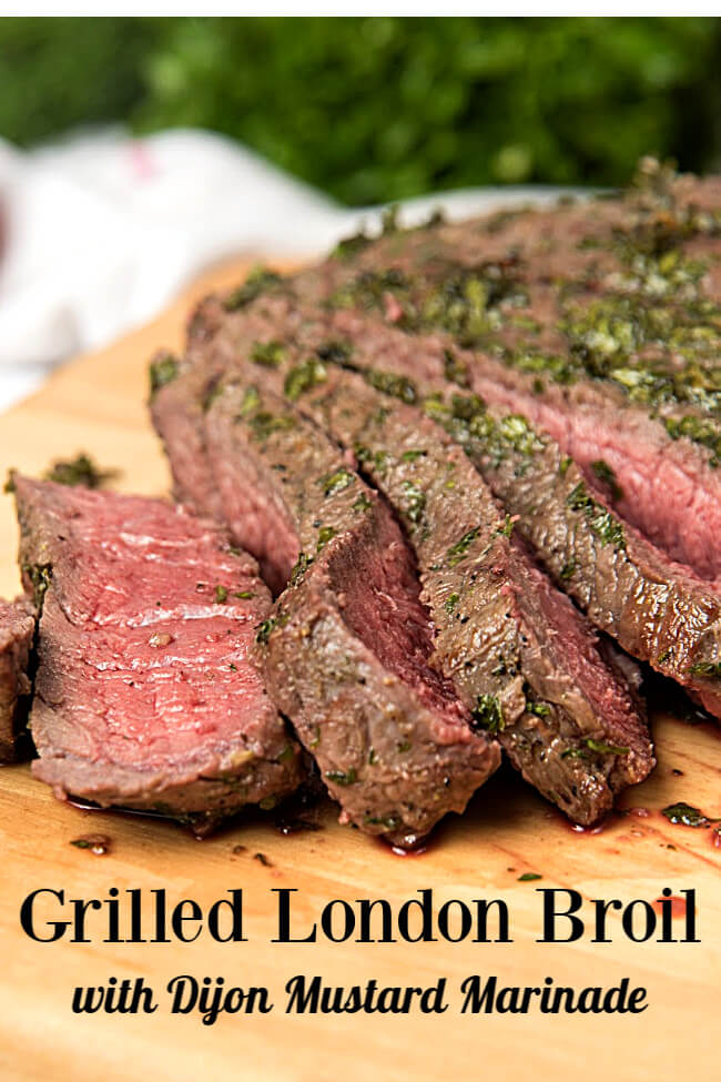 Grilled London Broil Recipe With Dijon Mustard Marinade