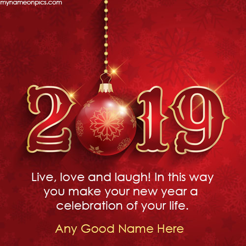 Happy New Year Wishes 2019 Greeting Card Pics With Name