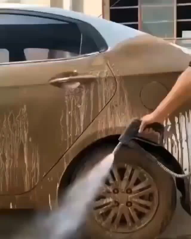 Satisfying car clean...