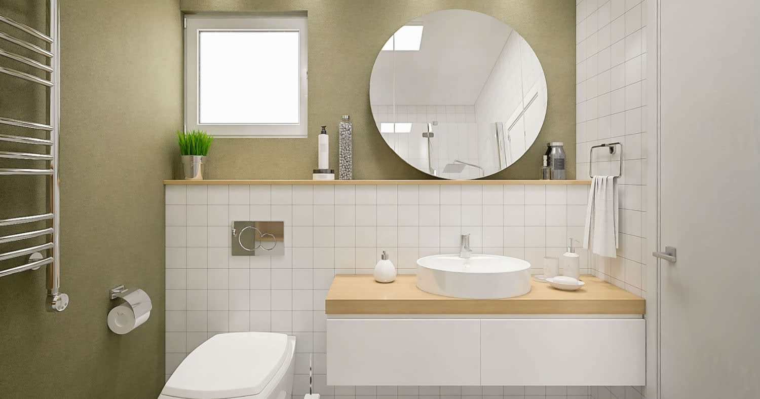 8 Genius Ideas For A Small Bathroom From Pinterest