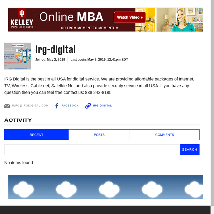 irg-digital Profile and Activity