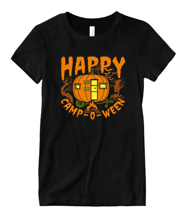 Happy Camp-O-Ween Funny Halloween Camping Camper Matching T Shirt