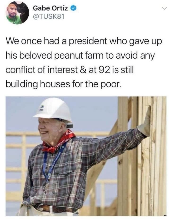 Did not know Jimmy Carter did this