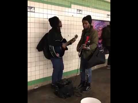 Blac Rabbit - Eight Days A Week Beatles Cover in NYC Subway