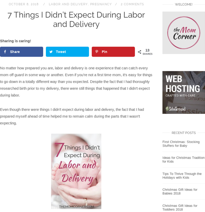 7 Things I Didn't Expect During Labor and Delivery