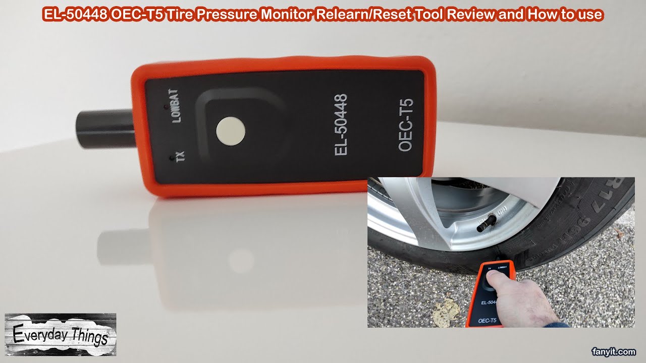 EL-50448 OEC-T5 Tire Pressure Monitor Relearn/Reset Tool Review and How to use
