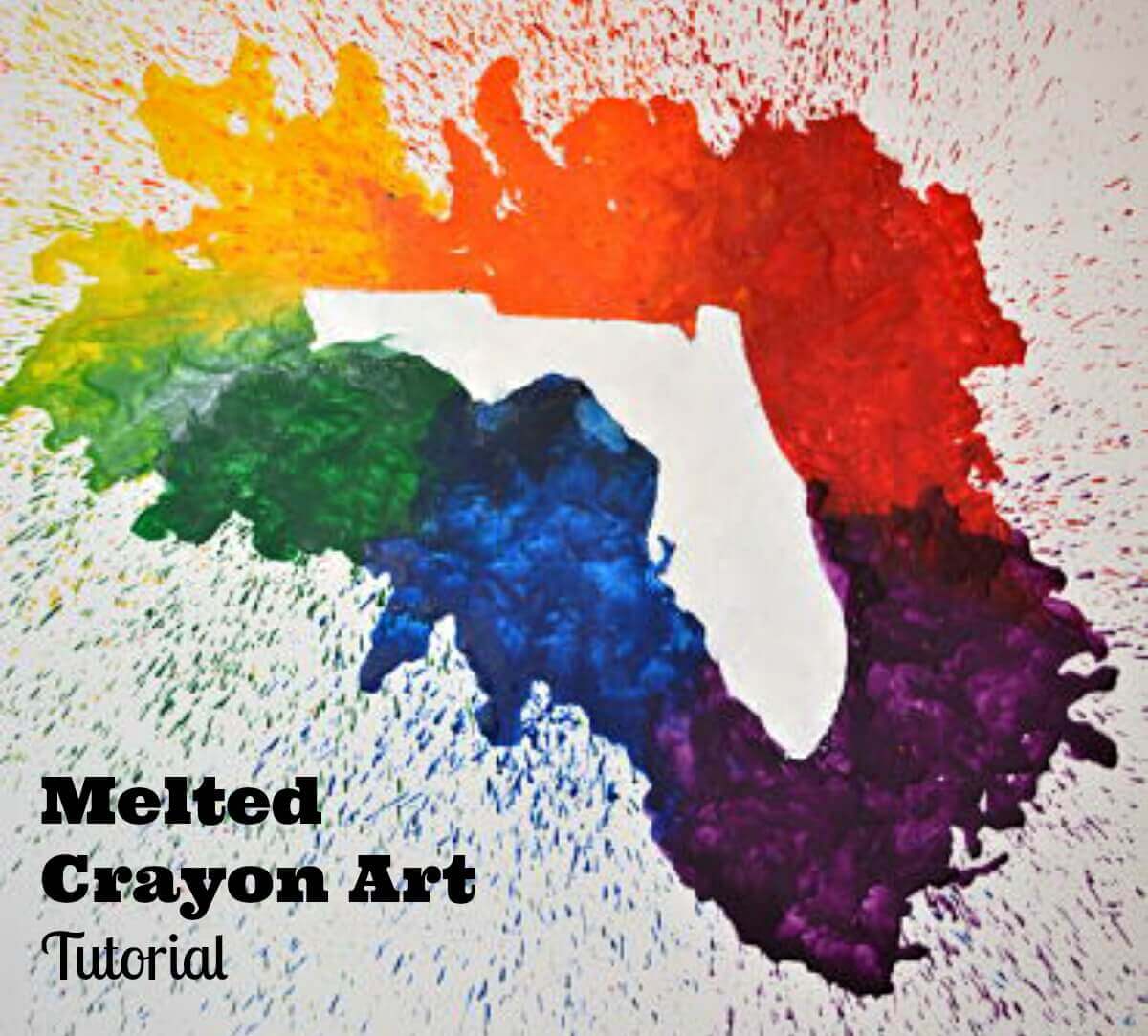 Melted Crayon Silhouette Tutorial