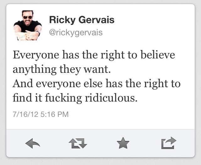 The 10 smartest Ricky Gervais tweets about religion