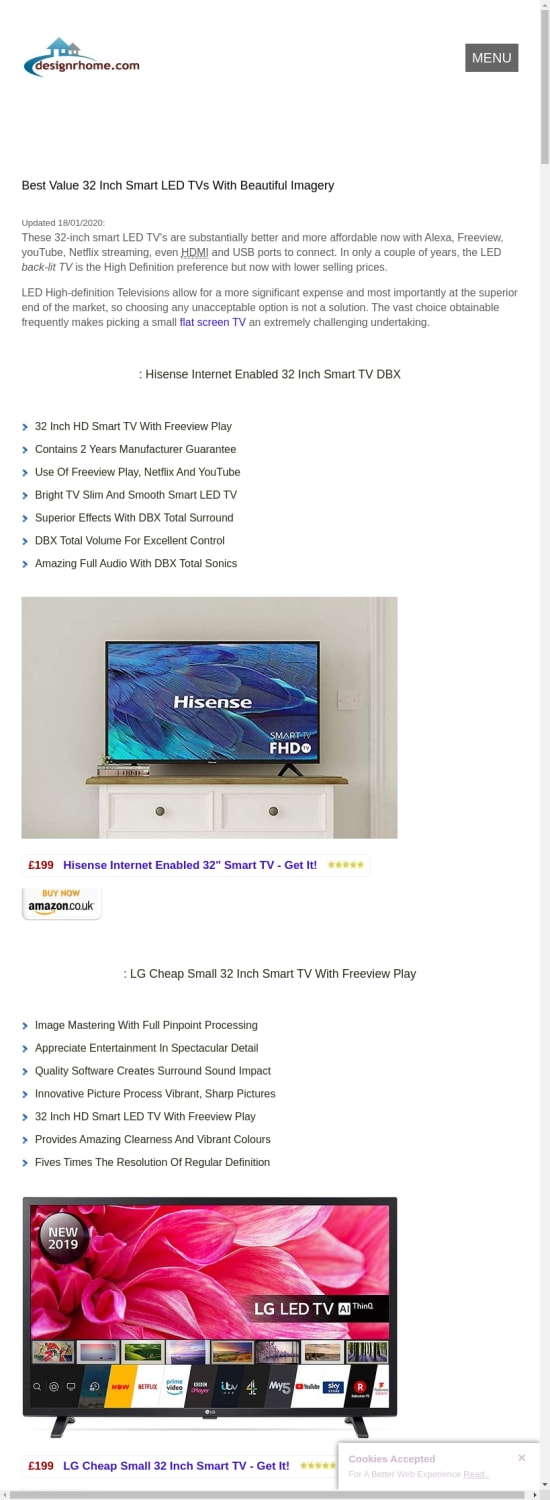 Best 32 Inch Smart LED TVs In UK With Spectacular Visuals