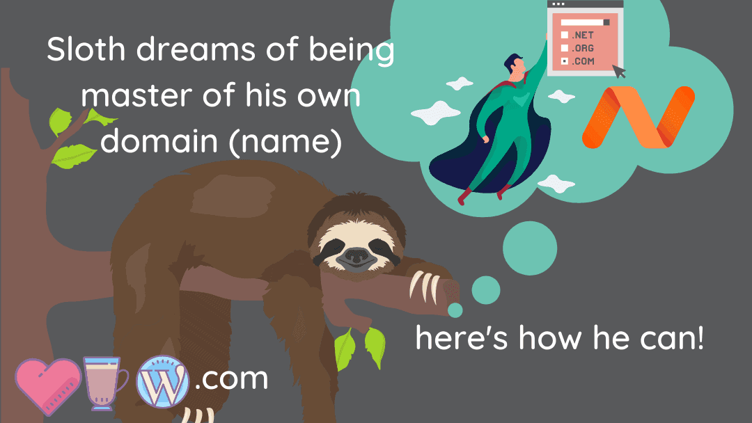 Sloth is Master of His Own Domain (Name): Naming a Blog and Registering a Domain Name