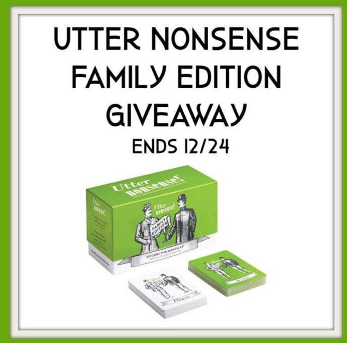 Utter Nonsense Family Edition #Giveaway! ~ My Freebies Deals & Steals