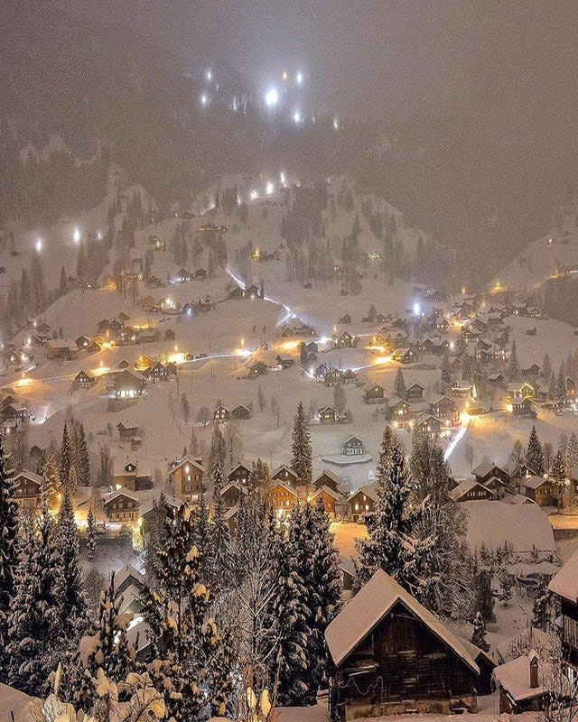 Winter in Grindelwald, Switzerland