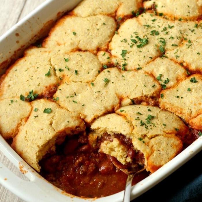 Leftover Chili Cornbread Casserole & More ways to use up leftover chili - Chocolate With Grace